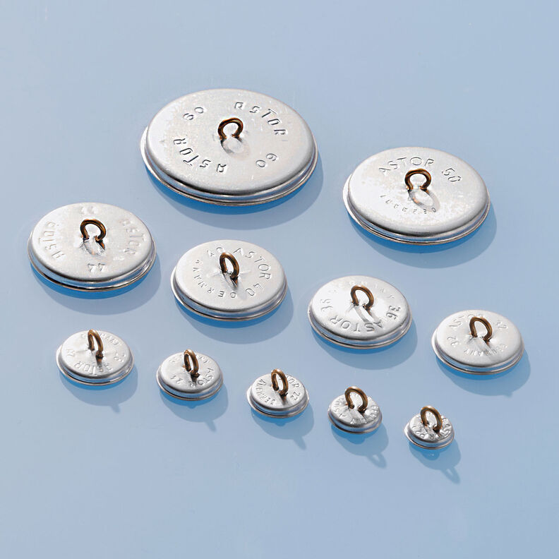 Botão forrado, Cetim para noiva – branco,  image number 3