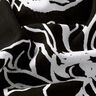 Mix de linho e viscose Girassóis abstratos – preto/branco,  thumbnail number 2