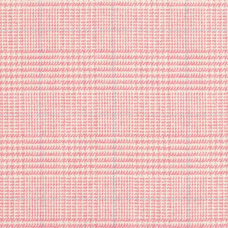 Tecido de lã Príncipe de Gales – rosa,  image number 1