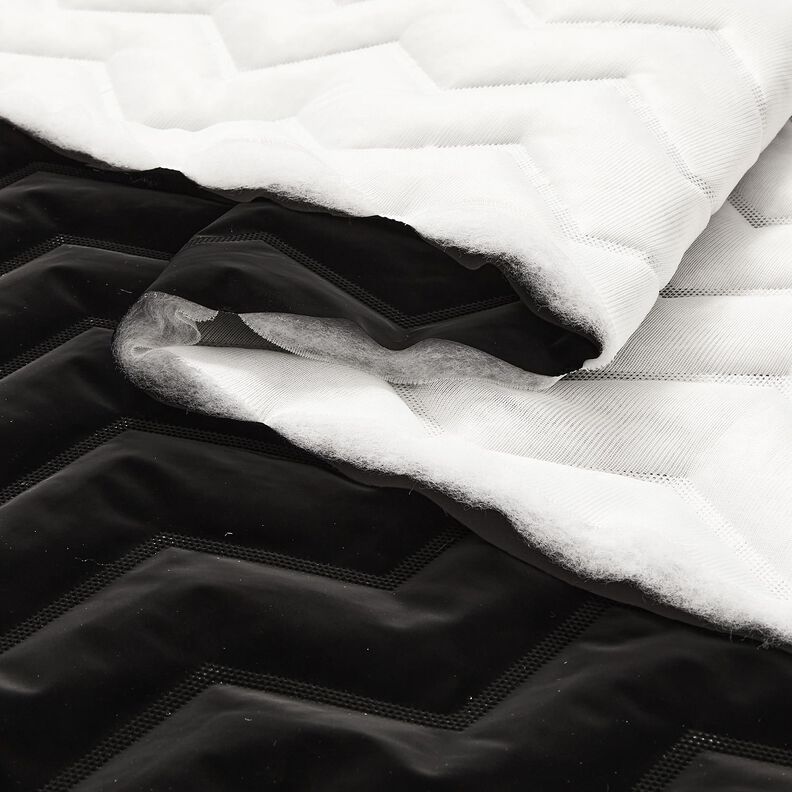 Tecido acolchoado Pele de pêssego Chevron | Katia Fabrics – preto,  image number 6