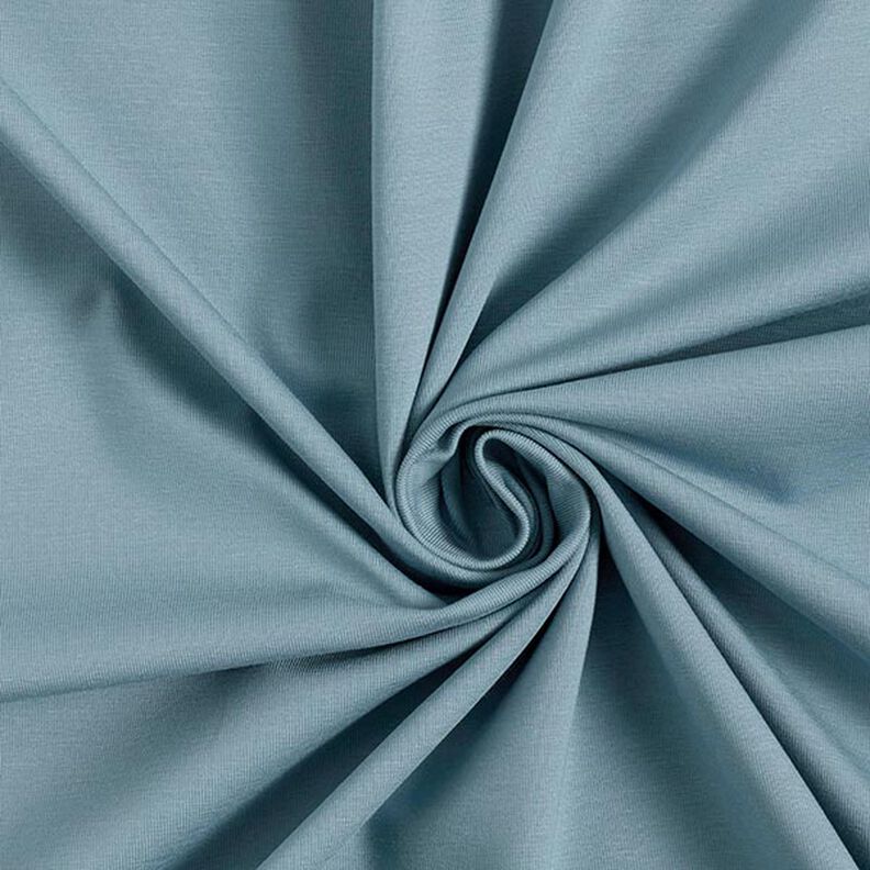Jersey de algodão médio liso – azul-pomba,  image number 1