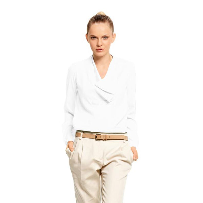 Crepe Georgette Moss – branco,  image number 5