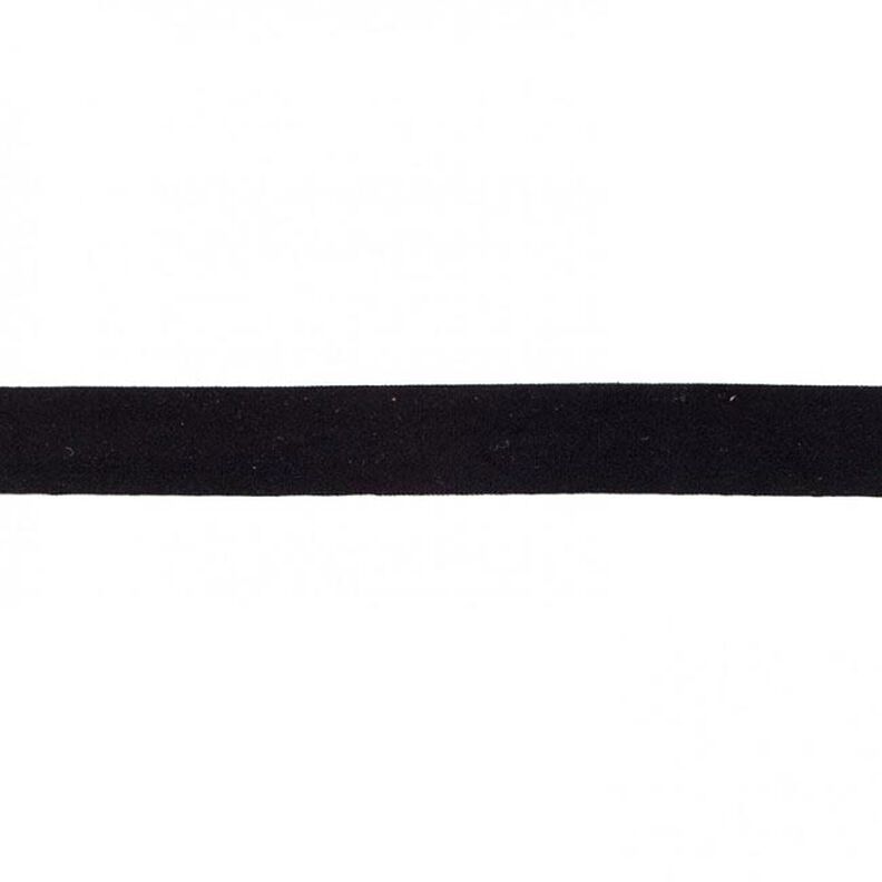 Fita de nastro elástica  mate [20 mm] – preto,  image number 1