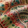 Tecido para decoração Gobelina Círculos finos e imponentes – bege claro/verde esmeralda,  thumbnail number 2