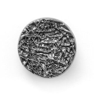 Botão metálico Meteoro  – prata, 