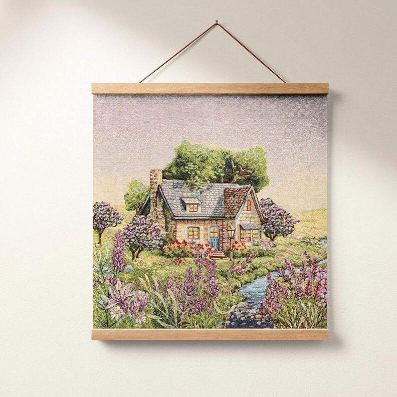 Painel decorativo Gobelina Casinha romântica – bege claro/lavanda,  image number 5