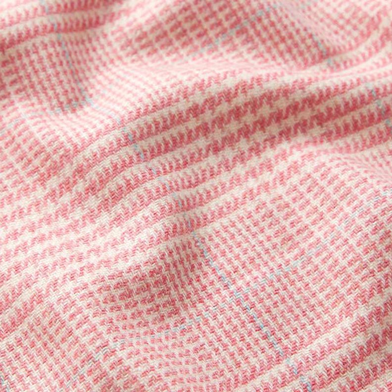 Tecido de lã Príncipe de Gales – rosa,  image number 2