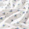 Popelina de algodão Rosas delicadas – azul claro/branco,  thumbnail number 2