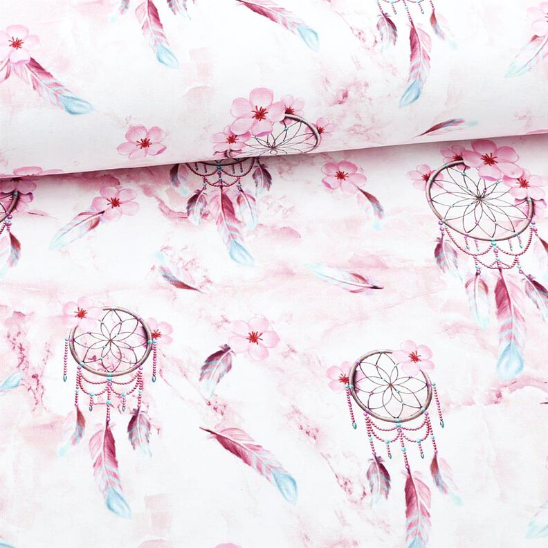 Jersey de algodão Cata-sonhos em Imitação Mármore | Glitzerpüppi – rosé,  image number 2
