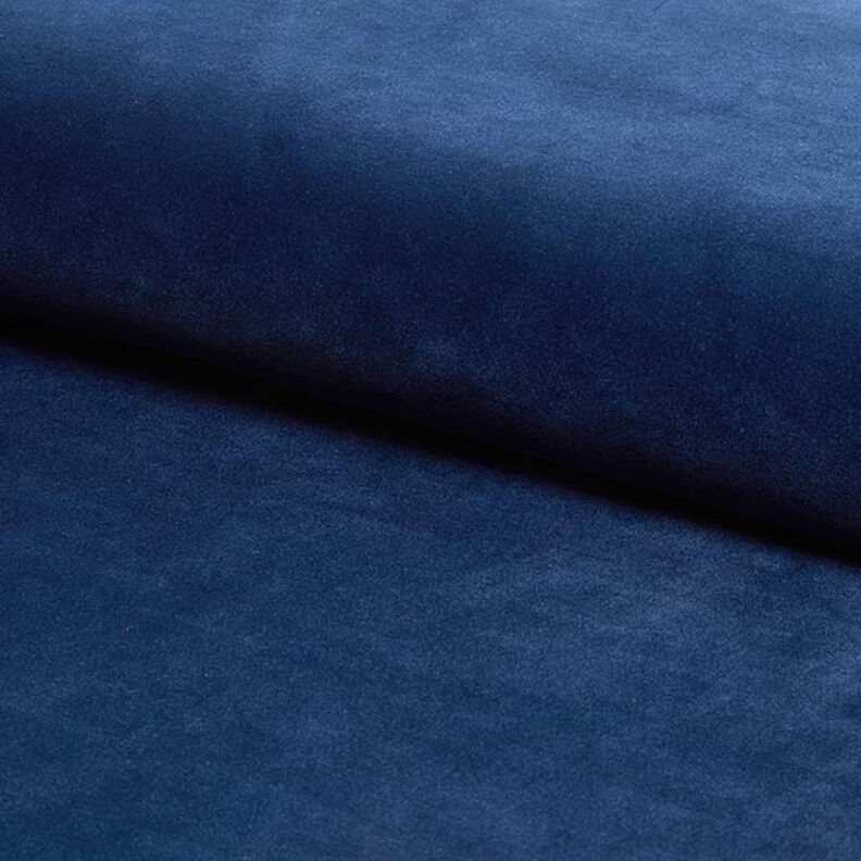 Tecido para estofos Veludo – azul-marinho,  image number 1