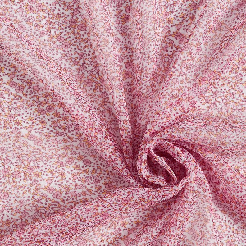 Crepe Chiffon Millefleurs – rosa embaçado,  image number 3