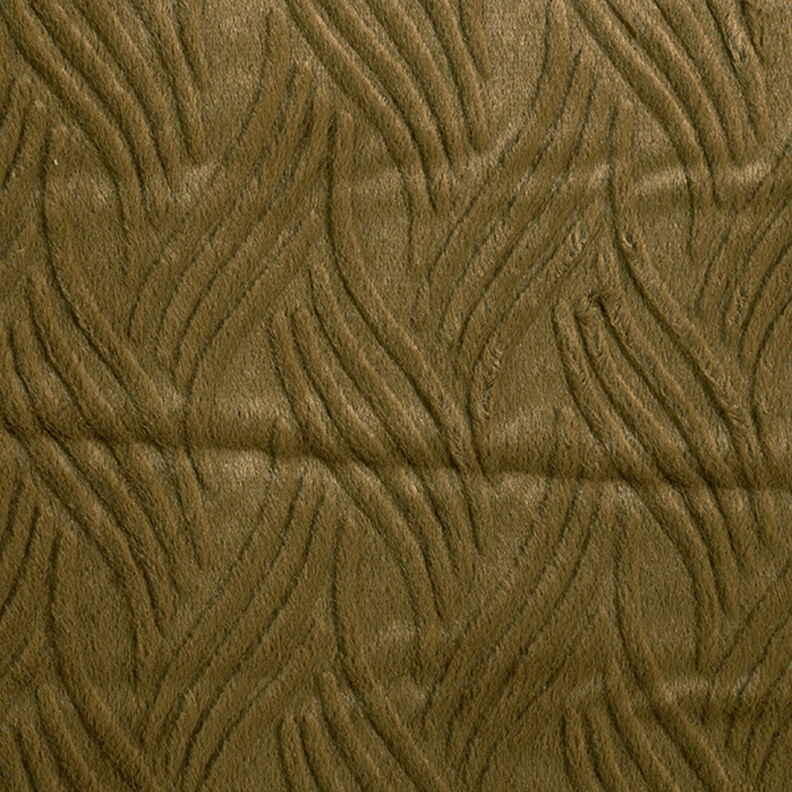Pelo artificial Linhas onduladas – caqui,  image number 1