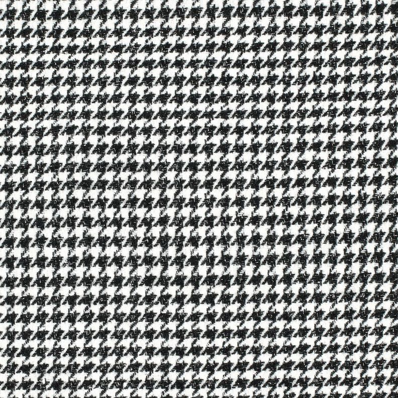 Tecido para sobretudos Mistura de lã Pied-de-poule brilhante – preto/branco sujo,  image number 1