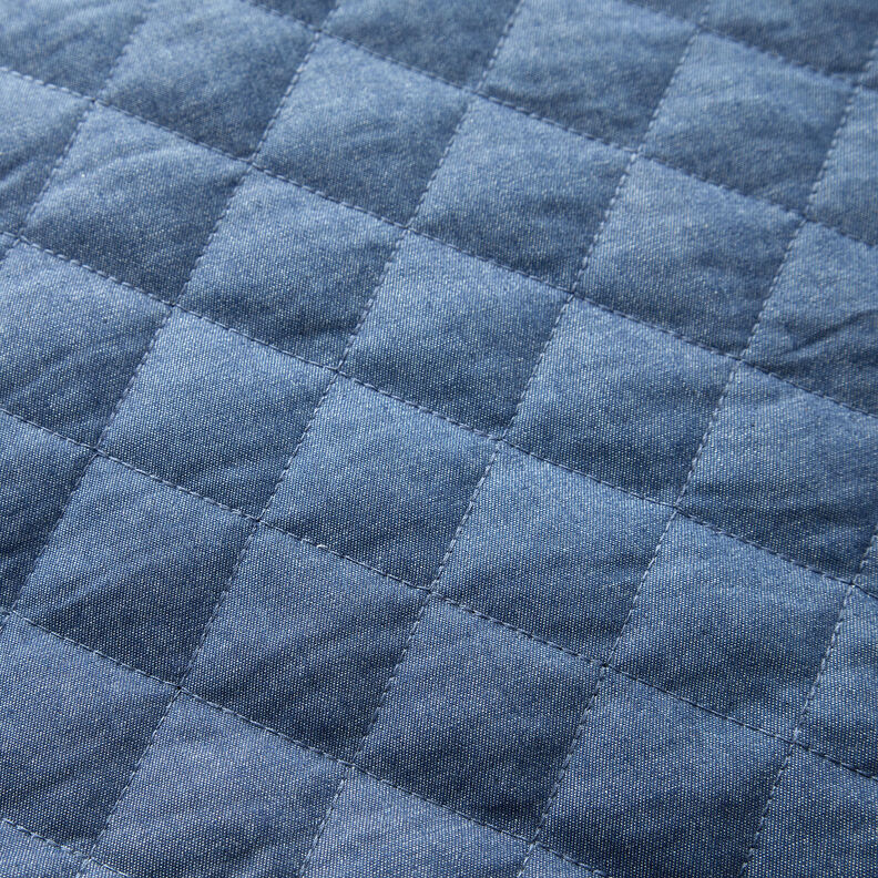 Tecido acolchoado Chambray Liso – azul ganga,  image number 4