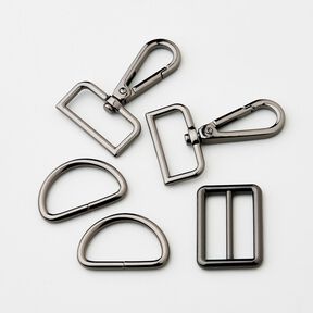 Carteiras Acess&oacute;rios Conjunto [ 5-pe&ccedil;as | 32 mm] &ndash; antracite, 