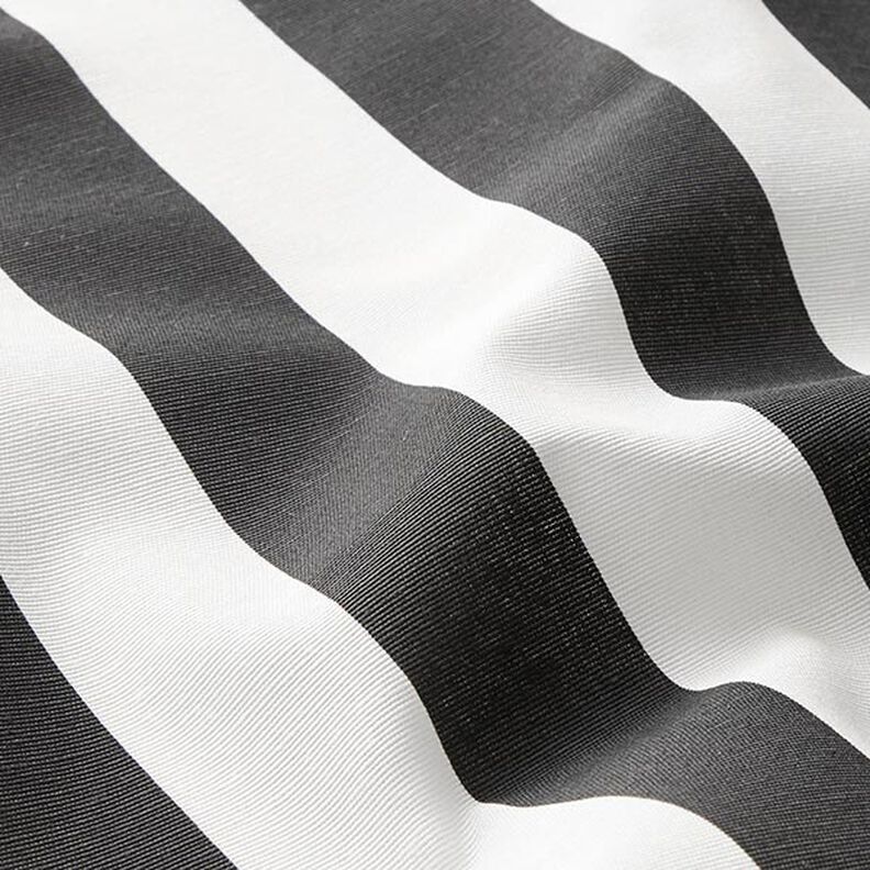 Tecido para decoração Lona Riscas – preto/branco,  image number 2