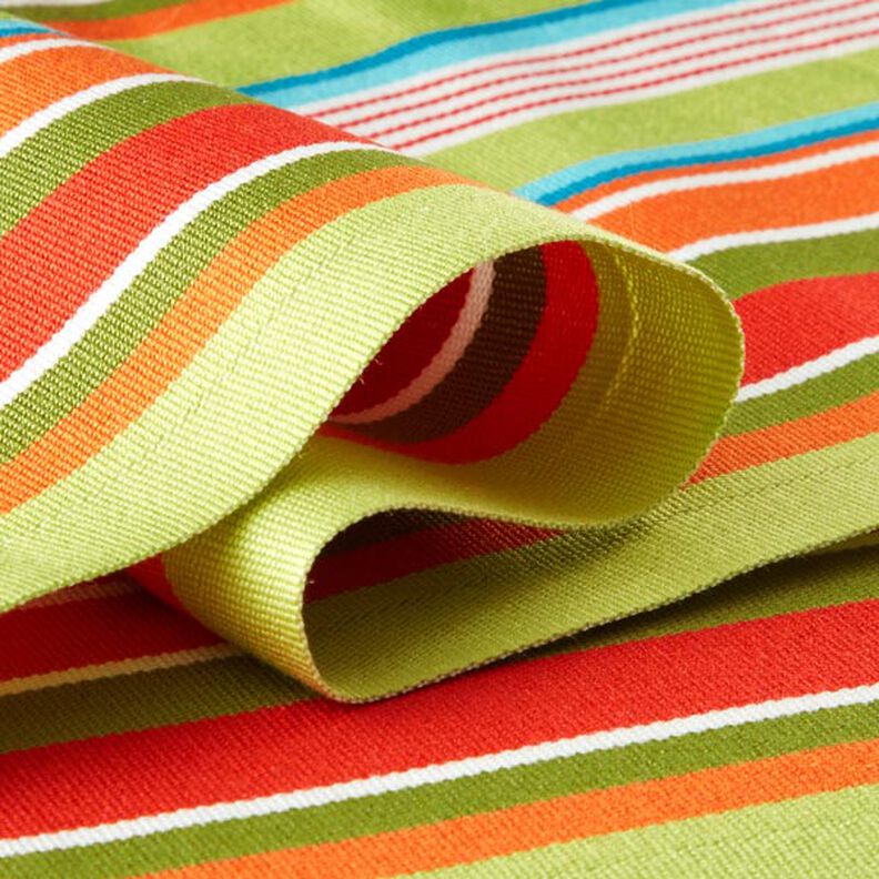 Outdoor Tecido para espreguiçadeiras Riscas longitudinais 45 cm – verde/vermelho,  image number 2