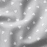 Corações espalhados de popeline de algodão orgânico – cinzento claro,  thumbnail number 2