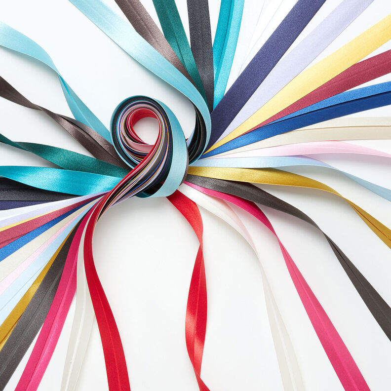 Fita de viés Cetim [20 mm] – bordô,  image number 3