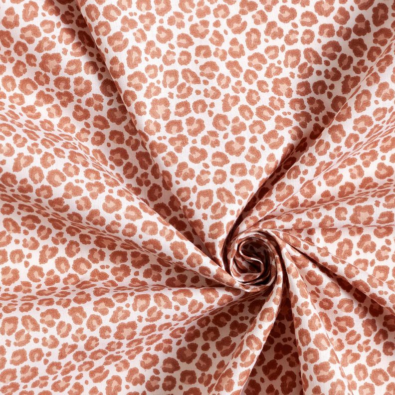 Tecido de algodão Cretone Leo pequeno – marfim/cobre,  image number 3