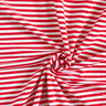 Jersey de algodão Riscas estreitas – vermelho/branco,  thumbnail number 1
