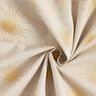 Tecido para decoração Meio linho Panamá Sóis dourados   – natural,  thumbnail number 3