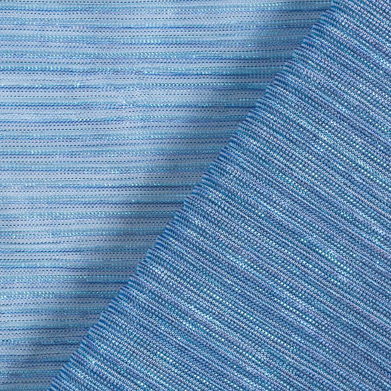Plissado transparente Riscas brilho – azul,  image number 4