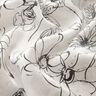 Mistura de viscose Brilho metálico Desenho floral – branco/preto,  thumbnail number 3