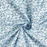 Flores delicadas de popeline de algodão orgânico – azul-celeste,  thumbnail number 3