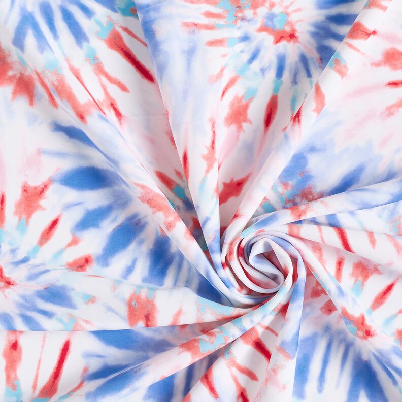 Tecido para fatos de banho Mandala Batik – branco/cor de malagueta,  image number 3