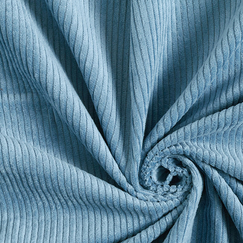 Bombazine larga pré-lavada Liso – azul-pomba,  image number 1