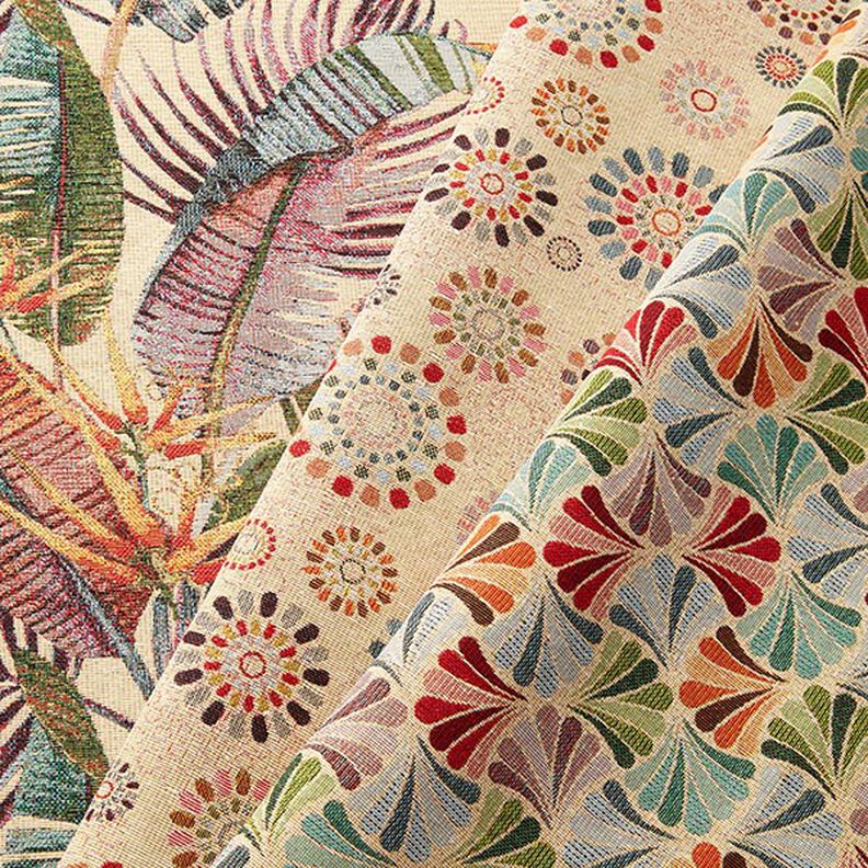 Tecido para decoração Gobelina Folha de palmeira – bege claro/oliva,  image number 5