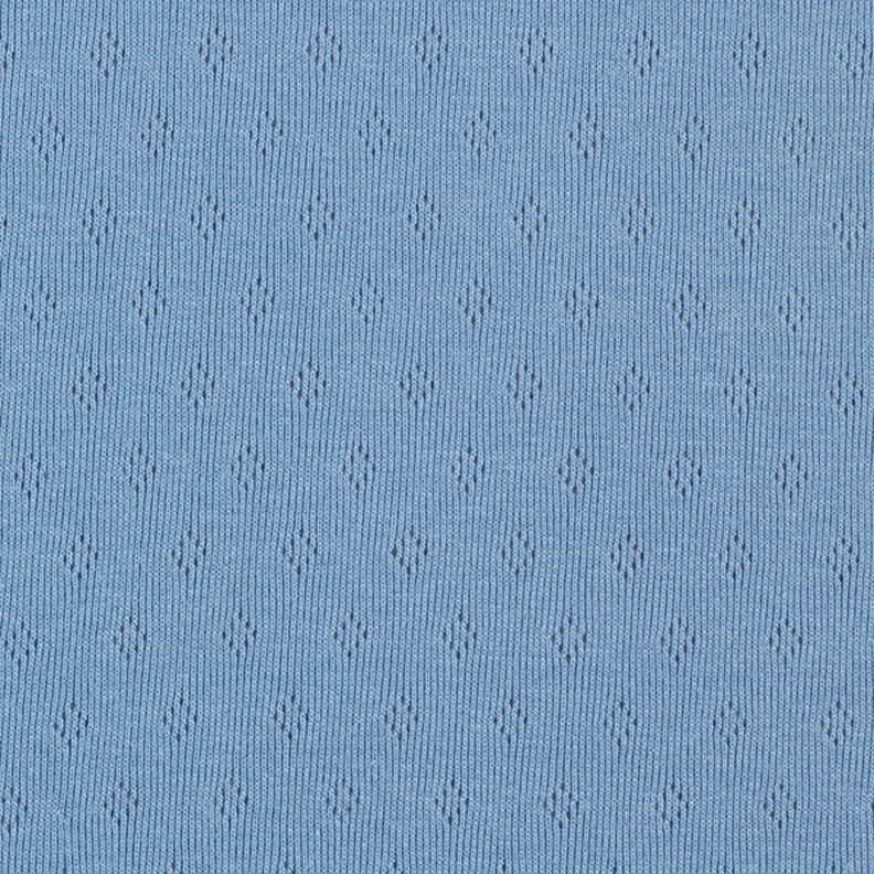 Jersey malha fina com padrão perfurado – azul,  image number 1