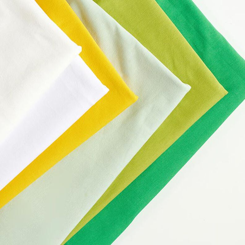 Jersey de algodão médio liso – verde amarelado,  image number 5