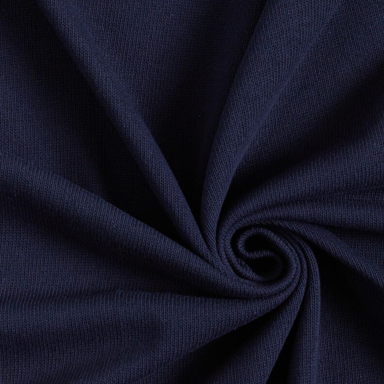 Tecido de malha de algodão – azul-noite,  image number 1