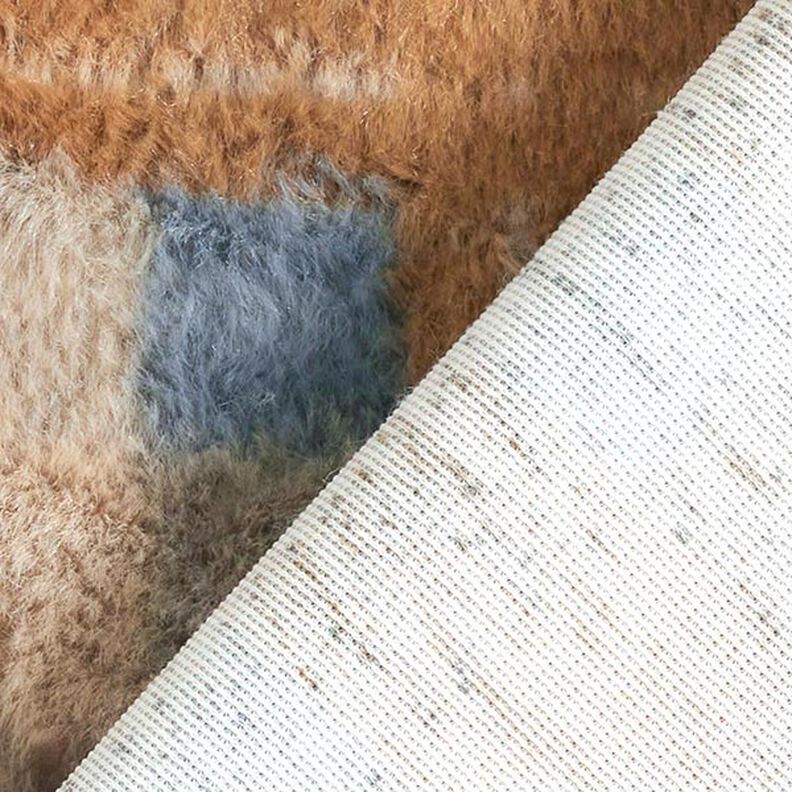 Pelo artificial Xadrez grande – anémona,  image number 5