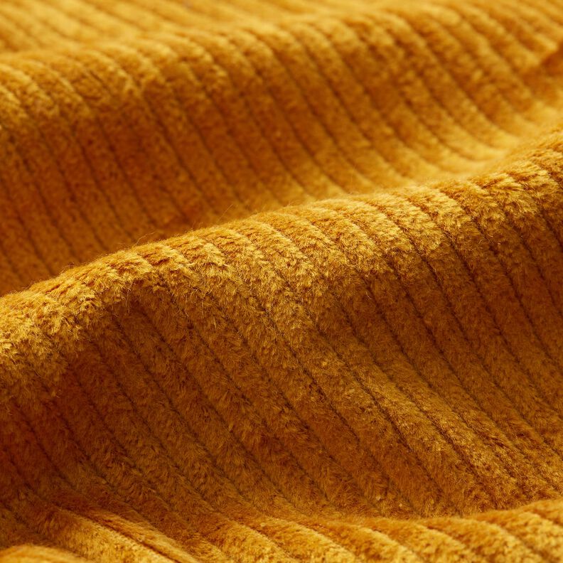 Bombazine larga Stretch – amarelo-caril,  image number 2