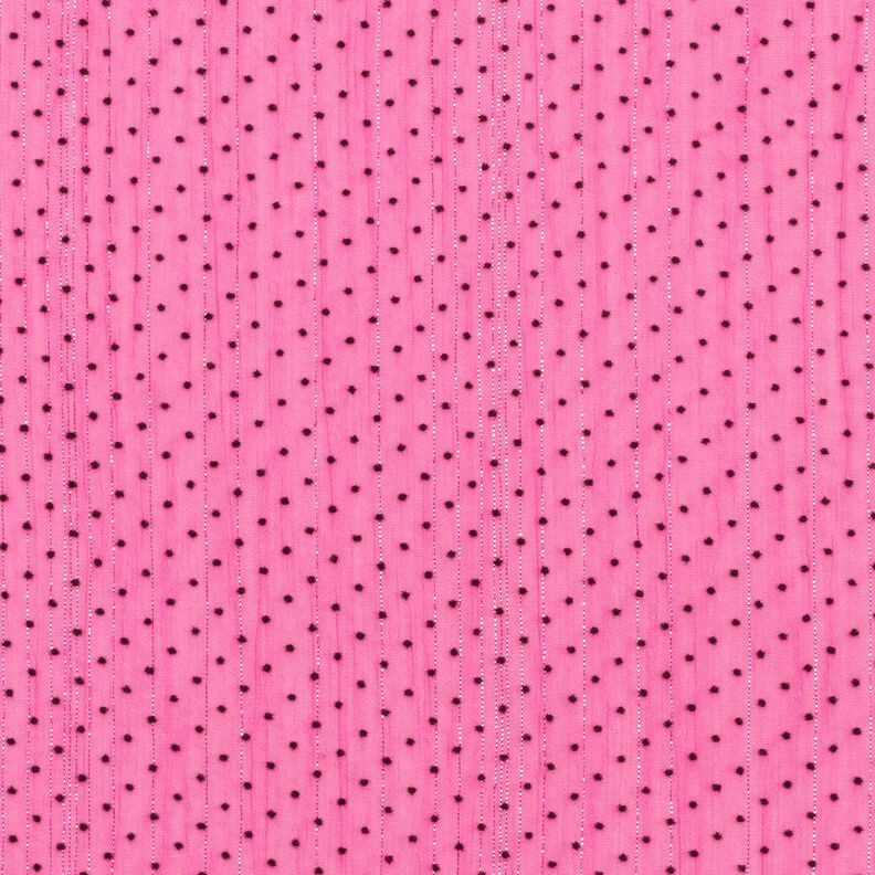 Chiffon Riscas brilho e Pintinhas – púrpura,  image number 1