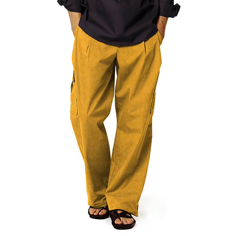 Bombazine larga pré-lavada Liso – amarelo-caril,  image number 12