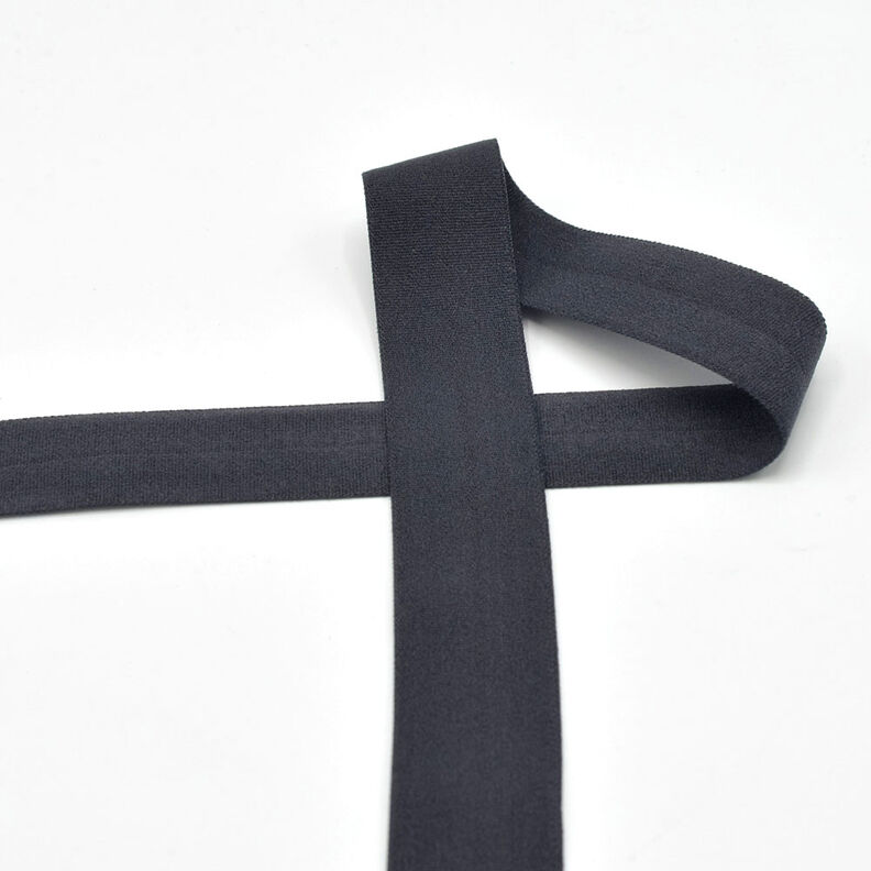 Fita de nastro elástica (fita elástica de dobrar) mate [20 mm] – antracite,  image number 1