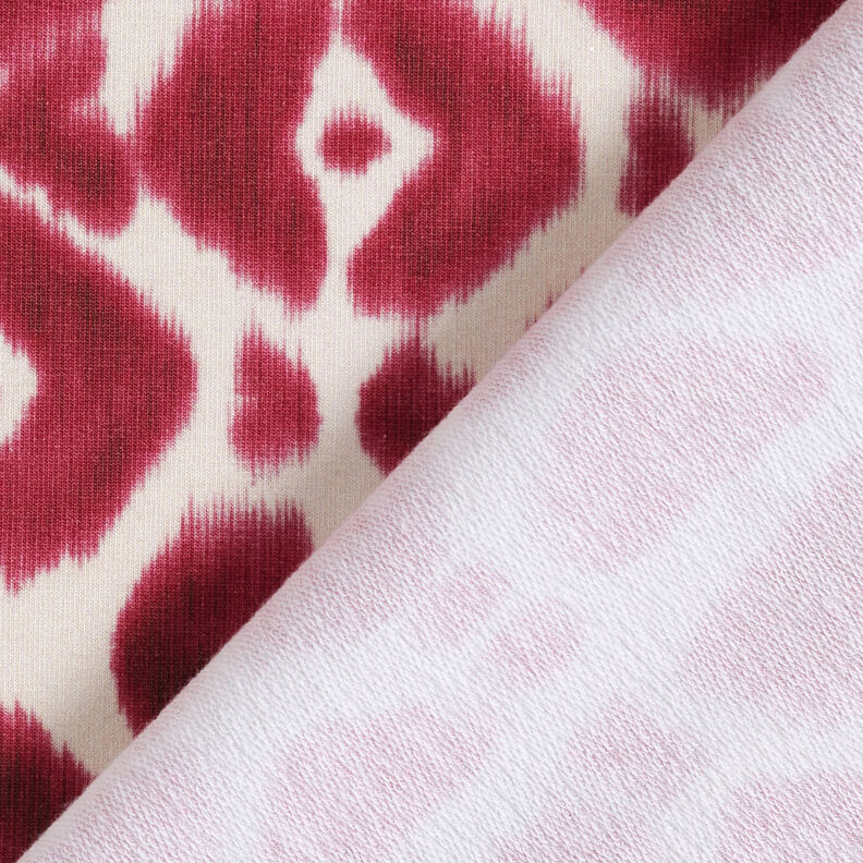 GOTS French Terry Padrão Leo Batik | TCC x LOOKS by Wolfgang Joop – baga/creme,  image number 6