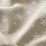 Tecido para decoração Meio linho Panamá Estrelas – natural/branco,  thumbnail number 2