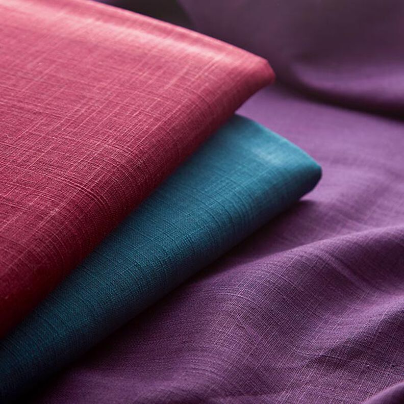 Tecido de linho Mistura de Rami Médio – azul petróleo,  image number 5