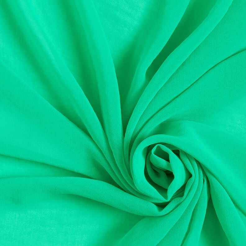 Crepe Chiffon Liso – verde esmeralda,  image number 1