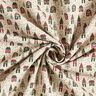 Tecido para decoração Meio linho Panamá Aldeia de inverno – natural/pinheiro escuro,  thumbnail number 3
