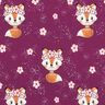 Jersey de algodão Raposa com flores | Glitzerpüppi – uva/laranja-pêssego,  thumbnail number 1