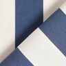 Tecido para exteriores Lona Riscas grossas – índigo/marfim,  thumbnail number 4