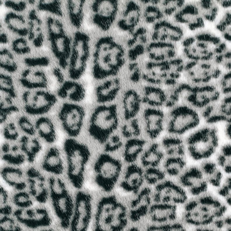 Pelo artificial Leopardo-das-neves – prateado/antracite,  image number 5