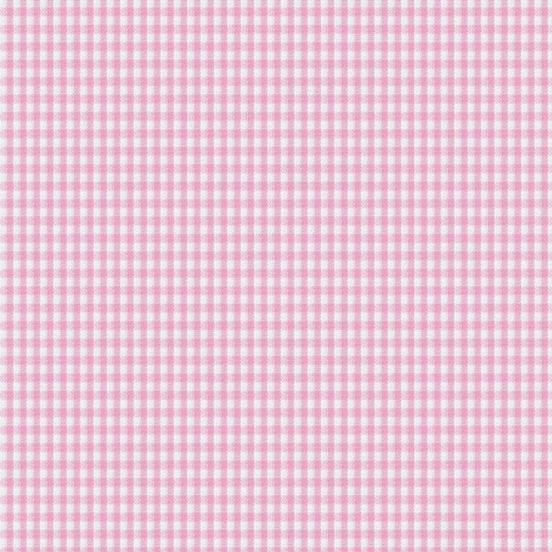 Tecido de algodão Xadrez Vichy 0,2 cm – rosa/branco,  image number 1