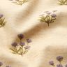 Tecido para decoração Sarja de algodão Flores e inscrição  – bege,  thumbnail number 2